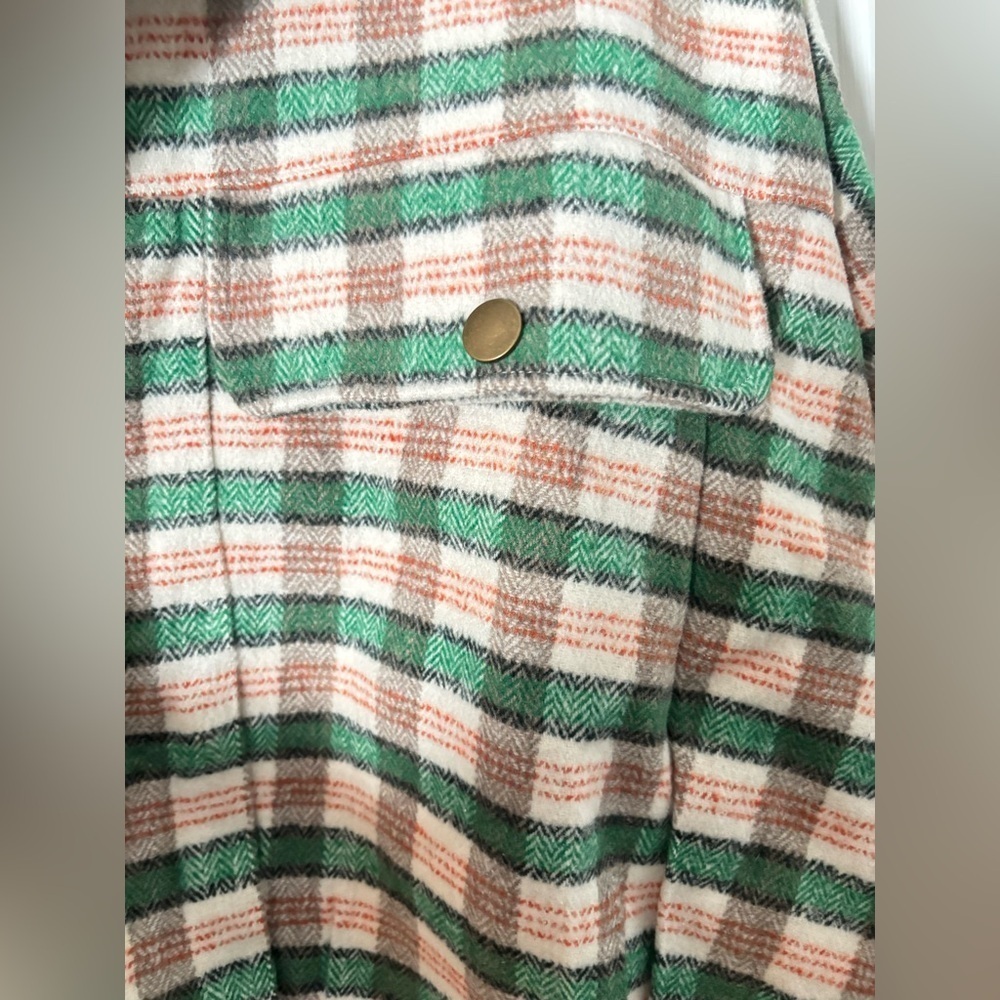🇺🇸 Like Love Plaid Button-Up Tweed Jacket Size 2XL - Picture 2 of 6